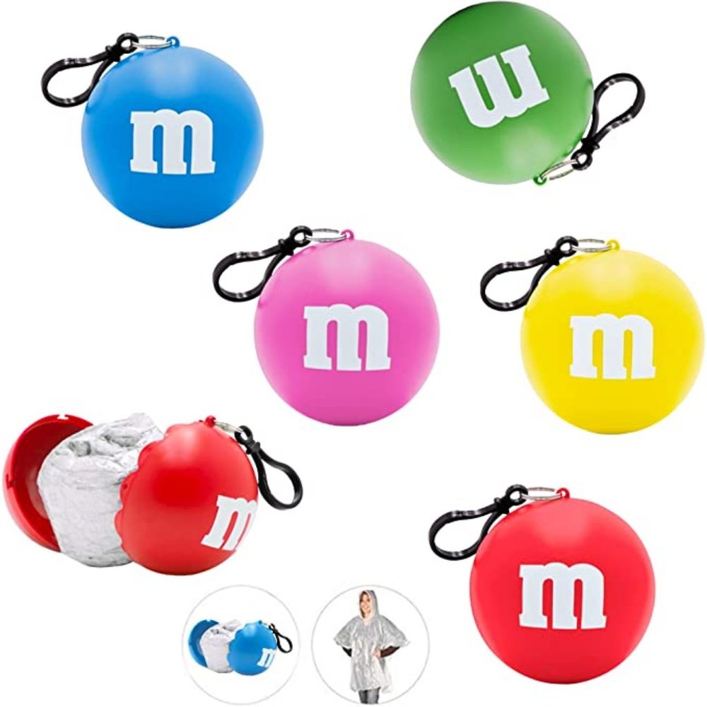 NEW M&M's Yellow Rain Poncho Ball One Size - Picture 5 of 7